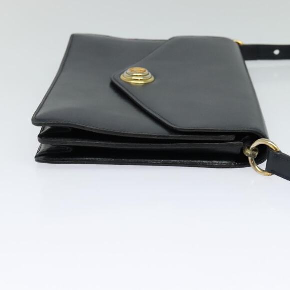 DIOR Shoulder Bag Leather Black Gold - Picture 5 of 12